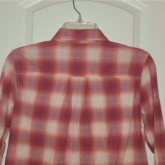 Eddie Bauer Classic Fit Stretch Cotton Plaid Button Down Shirt - Picture 11 of 11